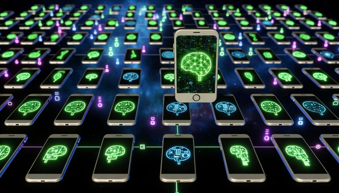 AI on large number of smartphones